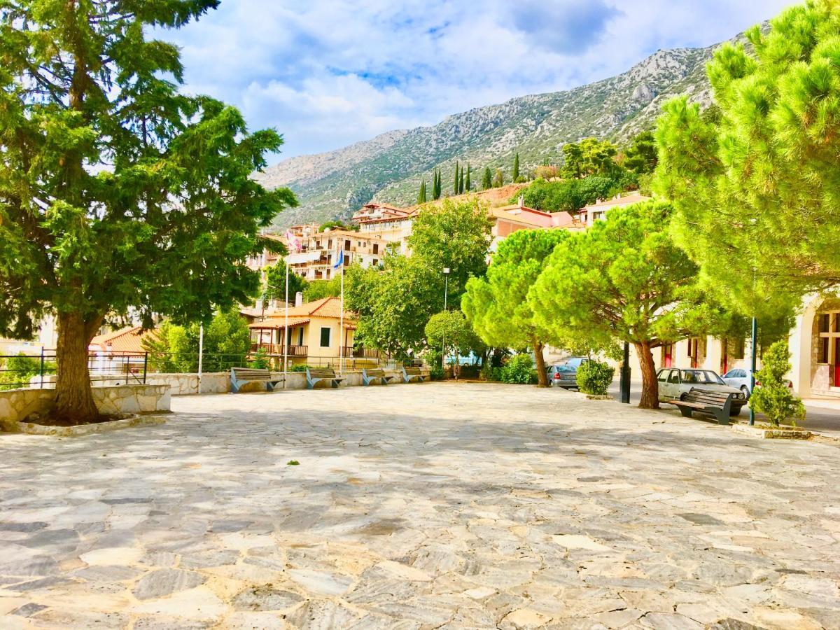 Delphi Celebrity V I P The Navel Of The Earth, Center-Delphi-Penthouse Galaxy&Sky Panoramic View, Harmony&Yoga Appartement Buitenkant foto