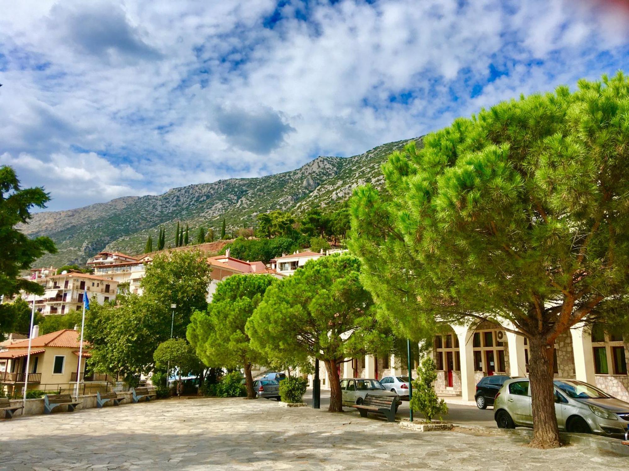 Delphi Celebrity V I P The Navel Of The Earth, Center-Delphi-Penthouse Galaxy&Sky Panoramic View, Harmony&Yoga Appartement Buitenkant foto