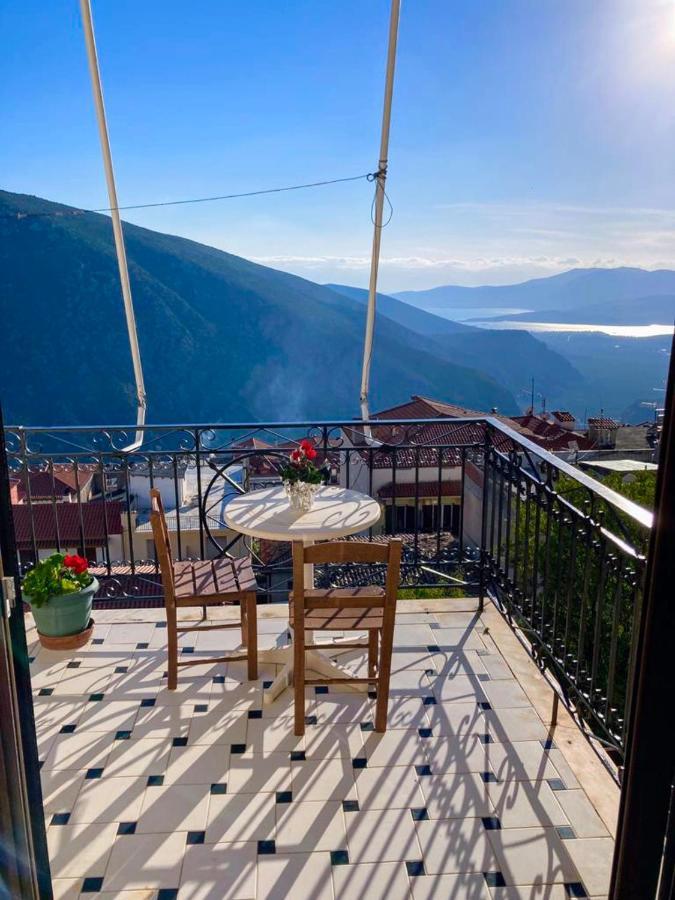 Delphi Celebrity V I P The Navel Of The Earth, Center-Delphi-Penthouse Galaxy&Sky Panoramic View, Harmony&Yoga Appartement Buitenkant foto